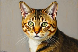 Portrait of a cat by Van Gogh