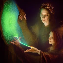 Cleric casting a magic spell, projecting hologram, 8k resolution, high-quality, fine-detail, iridescent, intricate, detailed matte, volumetric lighting, illustration, brian froud, howard lyon, selina french, anna dittmann, annie stokes, lisa parker, greg rutowski