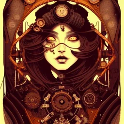 beautiful steampunk girl, hyper detailed, hyperdetailed, intricately detailed, illustration by <kilian eng>,