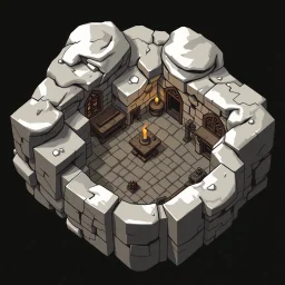 isometric map of thieves den