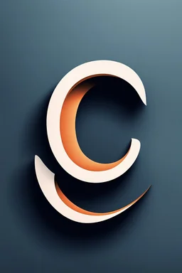 a simple abstract shapes combining the shape of an ear inside the shape of a capital letter G