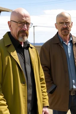 Walter White and Jesse Pink in the AMC walking dead universe.