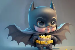 Cute and adorable cartoon batman baby, fantasy, dreamlike, surrealism, super cute, trending on artstation