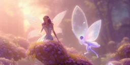 crystal subtle flower in a galactic ambiance beautiful fairy, transparent, delicate colors, in the foreground, full of details, smooth，soft light atmosphere, light effect，vaporwave colorful, concept art, smooth, extremely sharp detail, finely tuned detail, ultra high definition, 8 k, unreal engine 5, ultra sharp focus