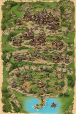 battle map dnd village