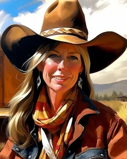 Western Art. woman