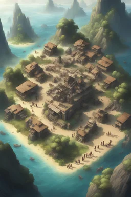 Eine Insel mit gestrandeten Schülern die eine neue Zivilisation aufbauen.