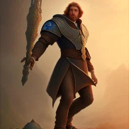 fantasy setting, full body image, man with difformities, difformed arms, difformed legs, hunchback, beautiful face