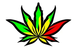 logo canabis company rasta colours