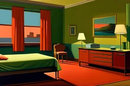 edward hooper, hotel room, art paiting modern