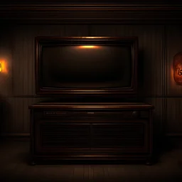 Grunge Silent Hill inspired tv stand background
