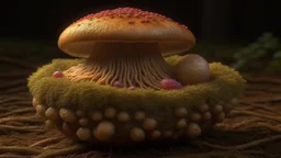 bird's nest mushroom, excellent, beautifully lit macro, sharp, detailed, hyper sharp, 8k resolution, artistic, real life, lifelike, hyper realistic, super detailed, realistic