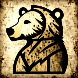 simple Medieval Bear insignia