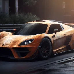 photo of a ultra realistic modified sport car, cinematic lighting, battered, low angle, trending on artstation, 4k, hyper realistic, focused, extreme details, unreal engine 5, cinematic, masterpiece