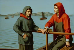 Fisherman wearing hoodie by Andrea del Sarto