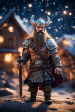 viking Under stjerners gnist Vi går som ett, vår tro et løfte ,bokeh like f/0.8, tilt-shift lens 8k, high detail, smooth render, down-light, unreal engine, prize winning