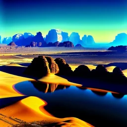 Wadi Rum, Jordan,aerial view,extremely detailed digital painting, high resolution,8k, realistic, beautiful, volumetric lighting, mystical colors ,perfectly centered image, perfect composition, rim light, beautiful lighting,masterpiece, stunning scene, raytracing, anatomically correct, in the style Van Gogh and robert e howard and Ken Kelley and Ohrai Noriyoshi and Simon Bisley and tomzj1.