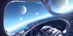 awesome views from a luxury spaceship window