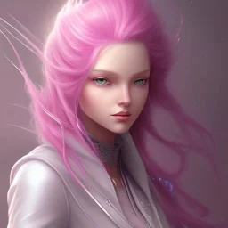 Maga de cabelo rosa