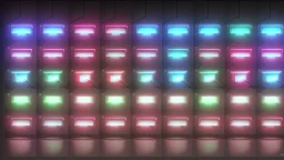 hackercity with neon lights