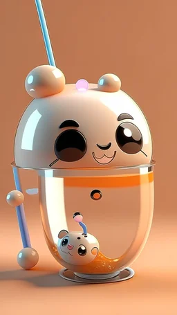 -cute bubble tea .3D