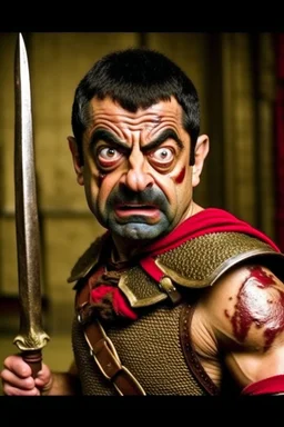 mr bean as leonidas