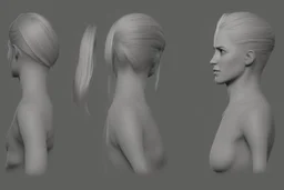 character model sheet for 3d modeling