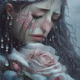 My tears are like the quiet drift of petals from some magic rose; and all my grief flows from the rift of unremembered skies and snows.