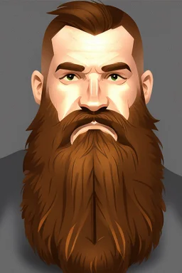 Mr Beard gamer logo male portrait fantasy