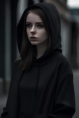شخص برداء أسود