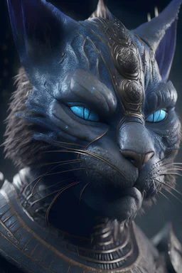 Nightmare Warrior cat-Bear alien,8k, finely detailed, photo realistic.