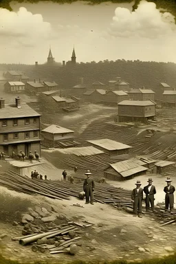 an Antebellum era photograph of a Dwarf city