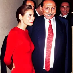 Pizza, berlusconi smiling, super mario, photo