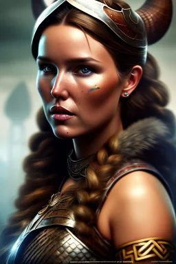 Camilla Luddington viking, pintura,detalhes,textura,qualidade 8k,