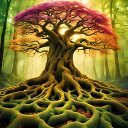 Soul in the forest, where boundaries are blurred And realities collide in a rebellious dance Trees that breathe colors, creatures of disconcerting textures And a chaotic harmony defy the established Soul in the forest, where roots and branches intertwine And form a network of support and communication Trees that share resources, creatures that cooperate and compete And a delicate balance maintain the ecosystem Soul in the forest, where life and death intermingle And create a cycle of renewal a