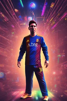 lionel Messi style cyberpunk