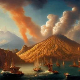  Naples gulf style SCHOOL OF NAPLES SECOND HALF OF THE XIX CENTURY, VESUVIO, ERUPTION