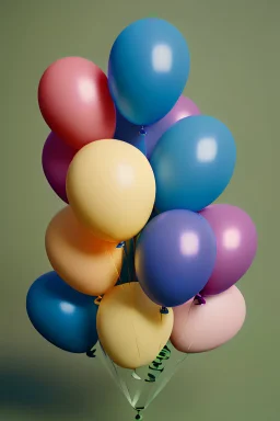 create me professional children's art that includes ballons