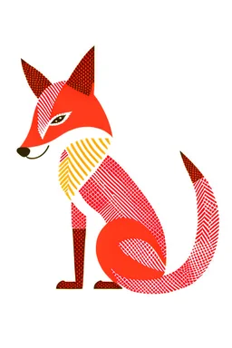 a logo of a knit fox