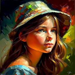 girl with a hat