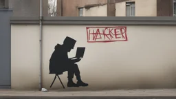 hacker by banksy