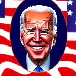 detailed realistic portrait of Joe Biden making a Donald Trump face