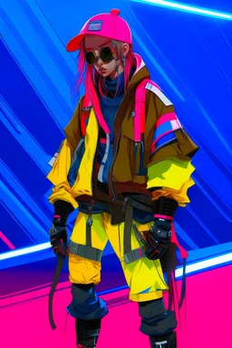 y2k, neon, fluo, cyber, techwear