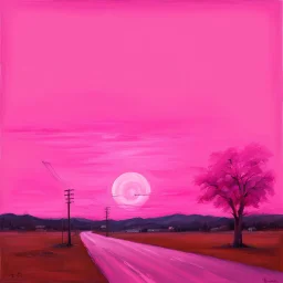 big pink hours like a 19th painting