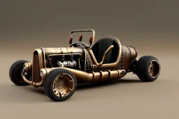 steam punk themed hot rod roadster pedal car