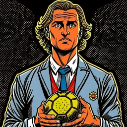 Diego Forlan Football soccer player posing. Dark detective comic watchmen 1940. Paranormal.