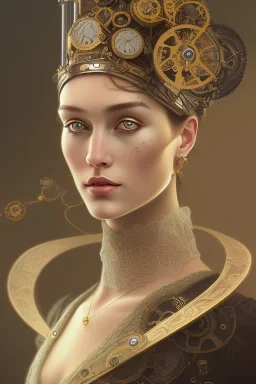 steampunk , portrait, painted by sir singer sergant