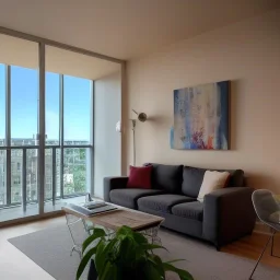 Interior of a condo see from outside