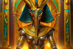 ancient Egypt Design and create a photorealistic image Anubis