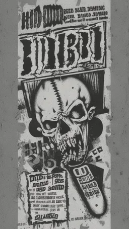 old school hardcore punk flyer